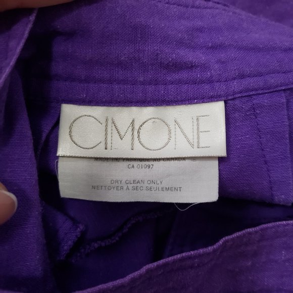 Cimone * Vintage Pleated High Waist Mom Shorts 10 - Picture 5 of 7